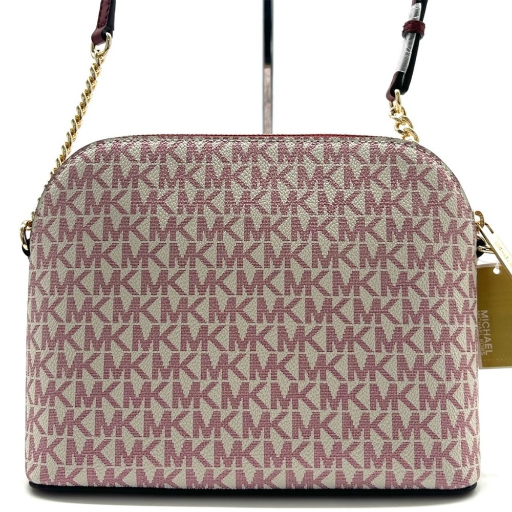Michael Kors Medium Dome Jet Set Travel Xbody Bag Cherry Multi - Picture 5 of 10